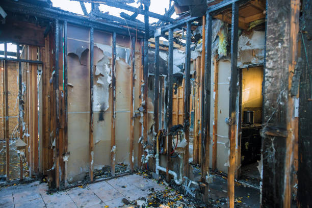 Professional Fire Damage Repair technician working in Stratford, CA